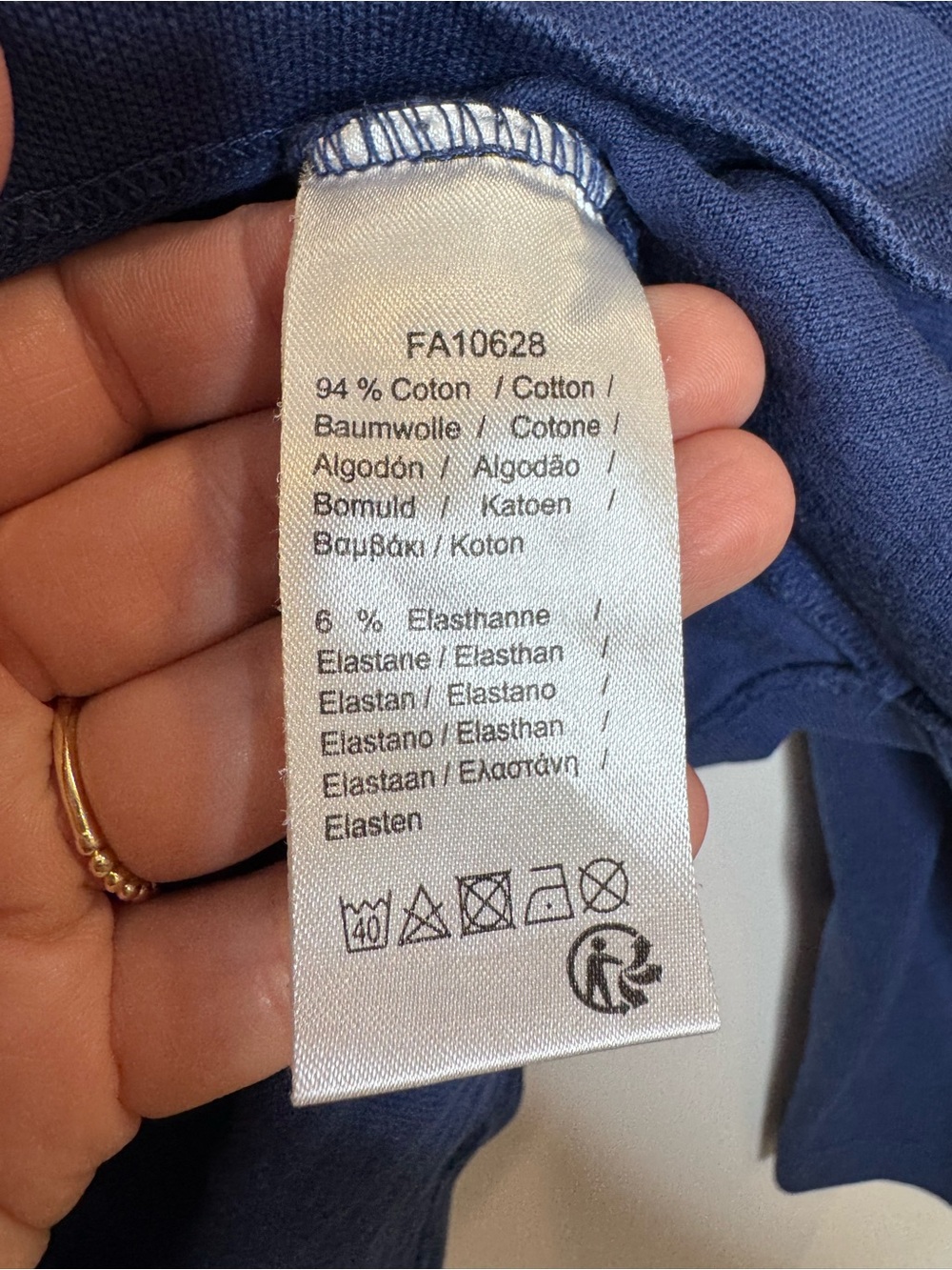 Lacoste Women's Long Sleeve V-Neck Polo Sweater Blue alligator embroidered logo - Picture 7 of 8